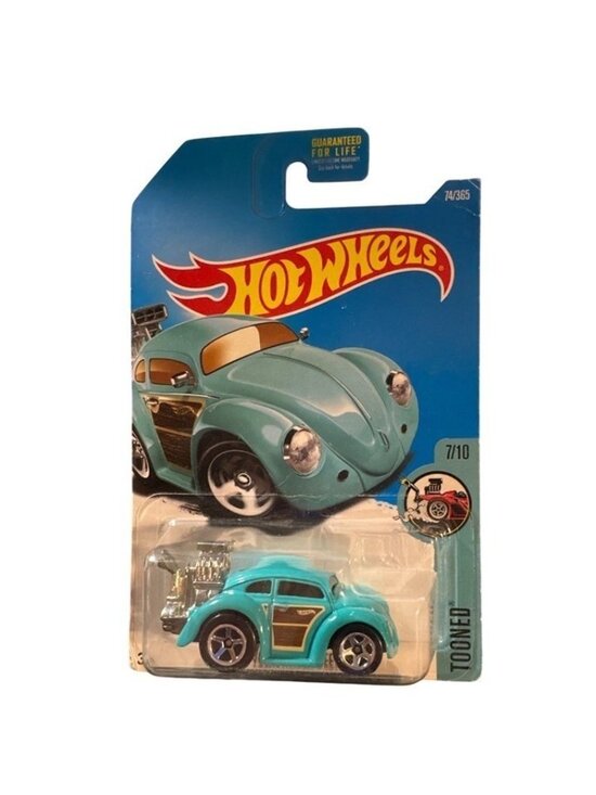 Hot Wheels Other - Die Cast Hot Wheels Tooned Volkswagen Beetle Car 7/10 Turquoise 2015 3+ Sealed